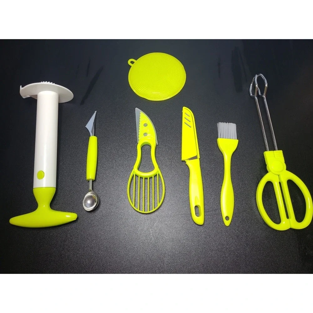 7 Piece Kitchen Starter Gift Set 7-PIECE GIFT SET Green‎